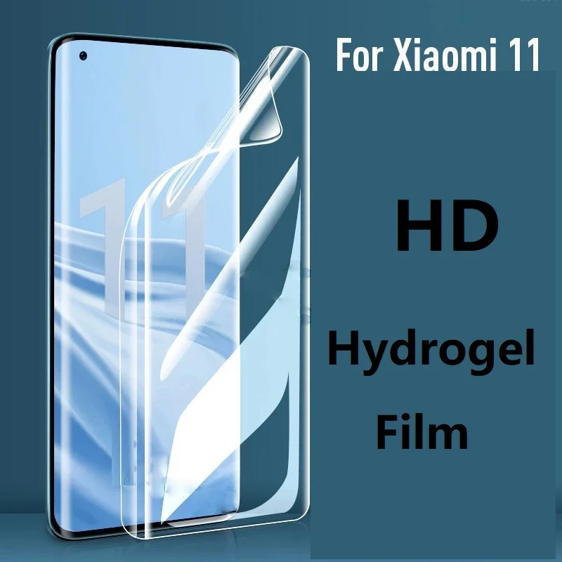 3Pcs Hydrogel film For Xiaomi Mi 11 9 12 Lite 5G NE 10T Pro Screen Protector for Mi 10 13 11i 8 6 9T Pro A3 A2 lite