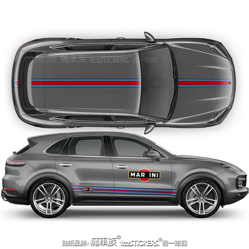 Car Vinyl sticker customized exterior design modified decoration sporty fashionable Decal For Porsche Cayene