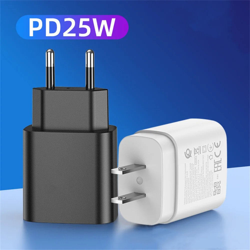 5/10pcs 25W Fast Charging Type C PD Wall Charger USB-C Power Adapter For Samsung S20 S21 S22 S23 Note 20 Extra Cable - náhled 4