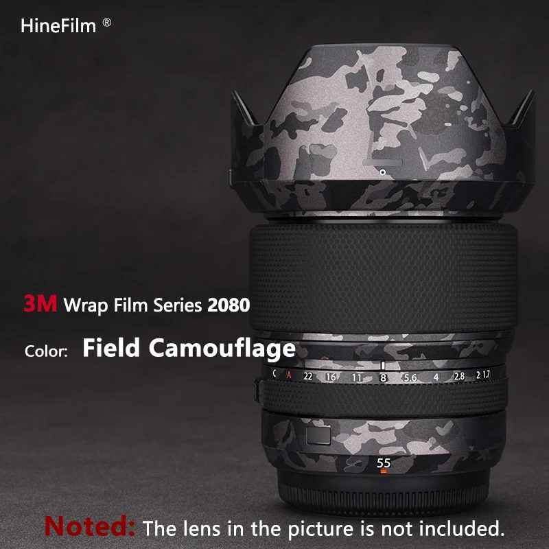 Hinefilm Skin for Fujifilm GF55mm F1.7 R WR Lens Decal Skin for Fuji GF55 F1.7 Wrap Cover Fujinion 55-1.7 Lens Sticker 55F1.7