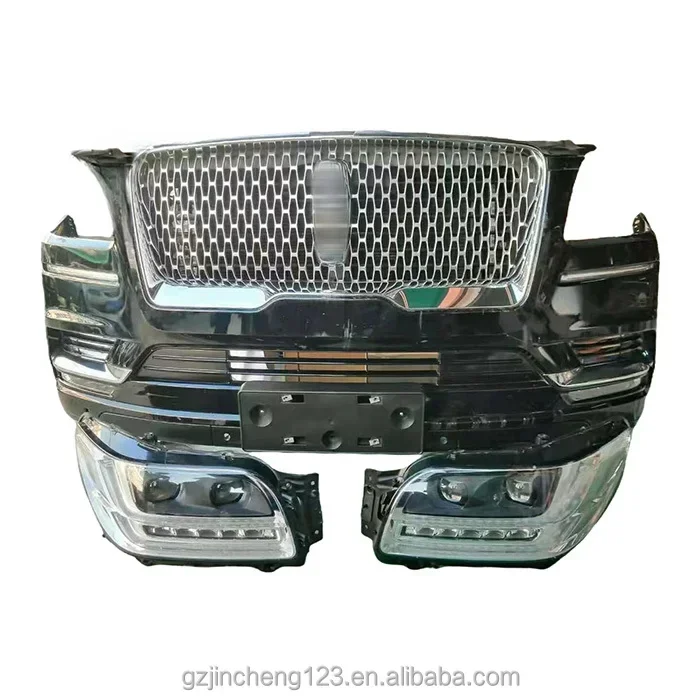 Auto complete Front bumper surround set for Lincoln navigator front bumper kit with headlight OE/JL7Z17D957DPT/JL7Z17D957CPTM