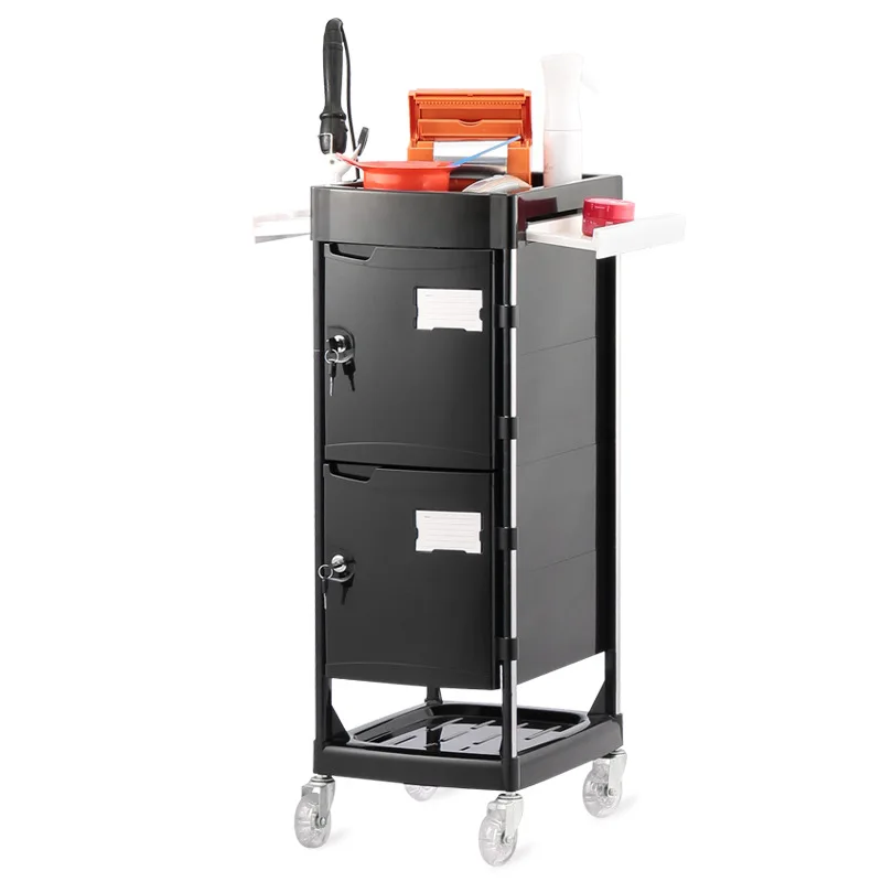 

Beauty salon trolley Multi-layer storage mobile cabinet Beauty salon trolley Hair cutting tool cart