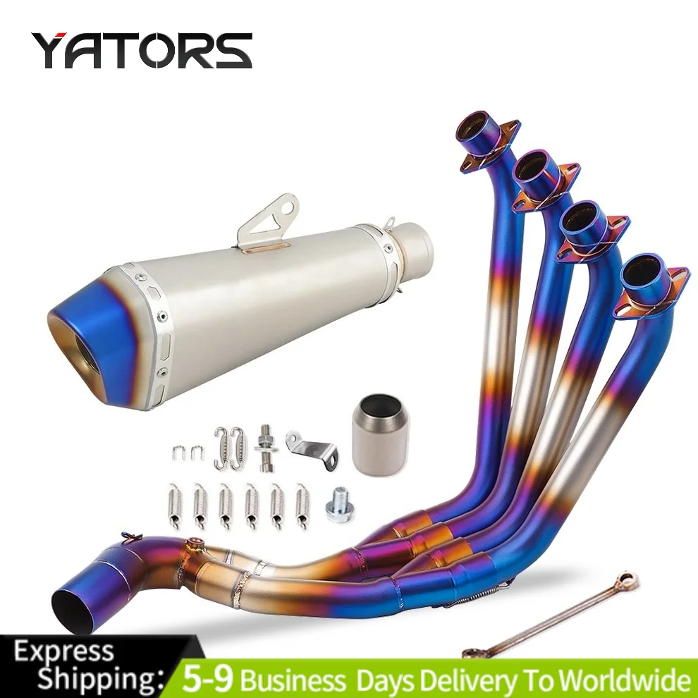 

Full System Exhaust Muffler Tip Front Link Pipe For Honda CBR650R CBR650F CB650F Exhaust Systems Exhausts Pipes