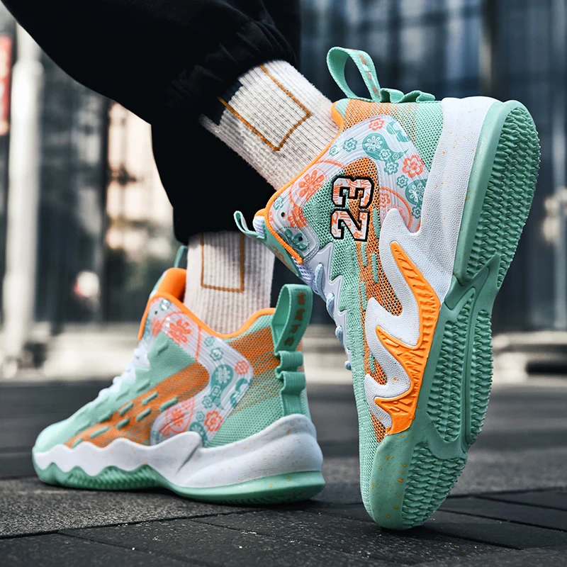 

Basketball Shoes Professional Men Athletic Wearable Training Sports Shoes High-Quality Sneaker Unisex Street Basketball Boots