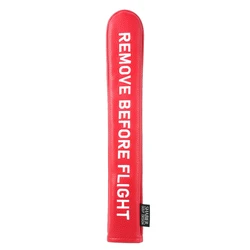 Red Remove Before Flight Golf Headcover Golf 460CC Driver Cover Blade Mallet Putter Alignment Stick Covers