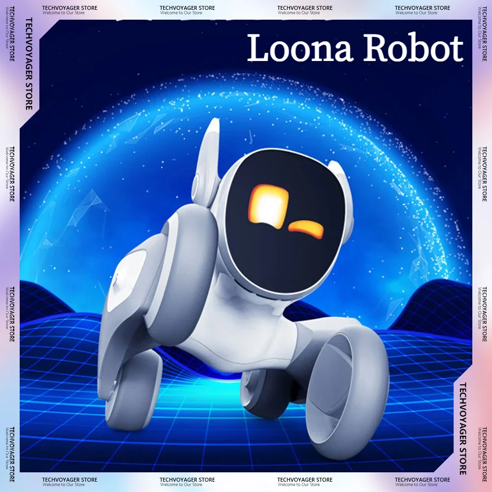 Loona Intelligent Robot Smart AI Facial Recognition Automatic Follow Intellig Entemotional Support Dog Robot Children Gifts