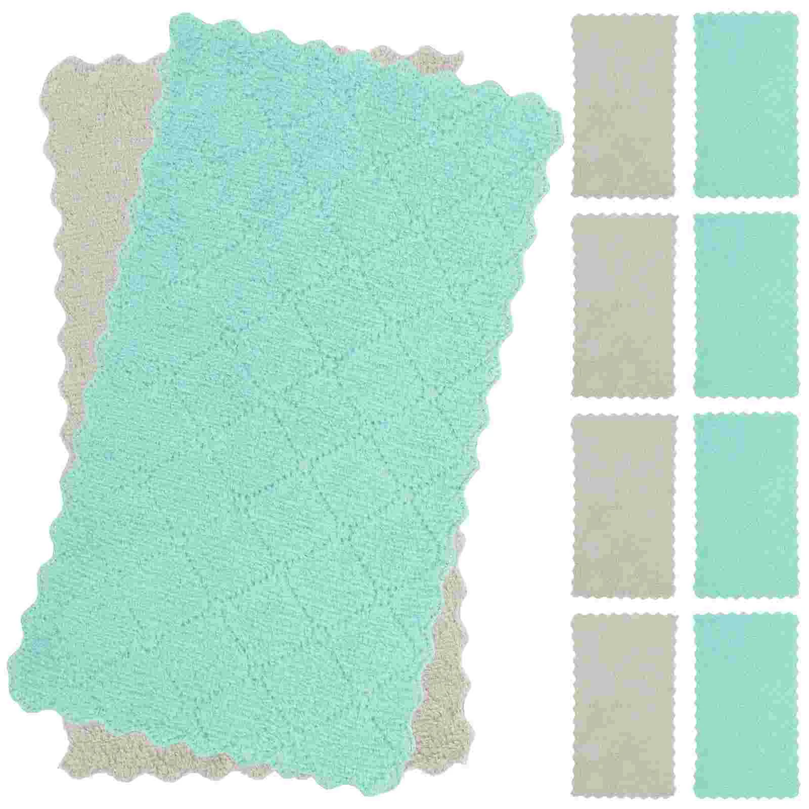 10 шт. тряпки для мытья посуды, кухонные тряпки для мытья, 28X17 см, полотенца из кораллового флиса для