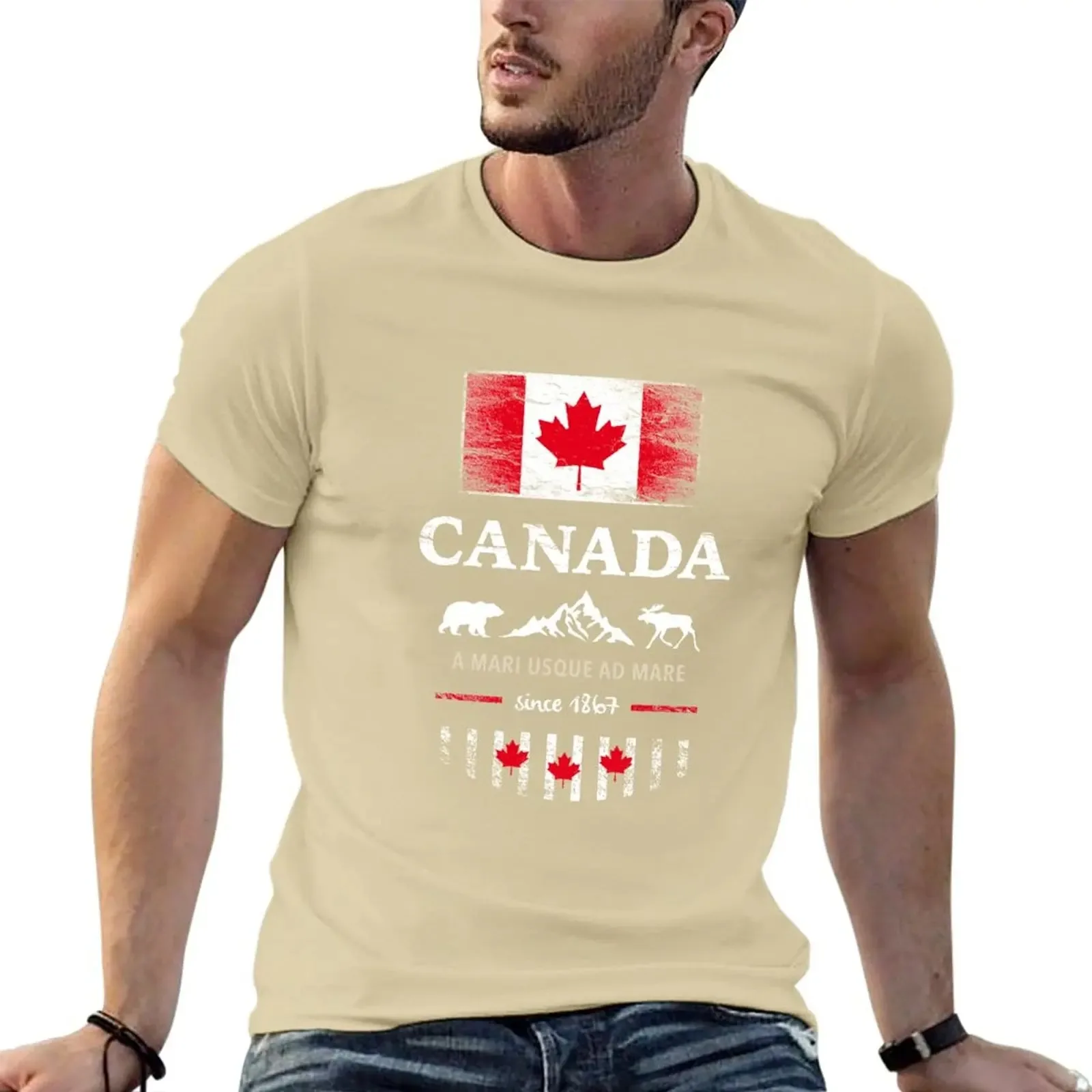 New Canada Maple Vancouver Montreal Toronto Maple Leaf T-Shirt oversized t shirt summer clothes mens t shirt Men tshirt TOP