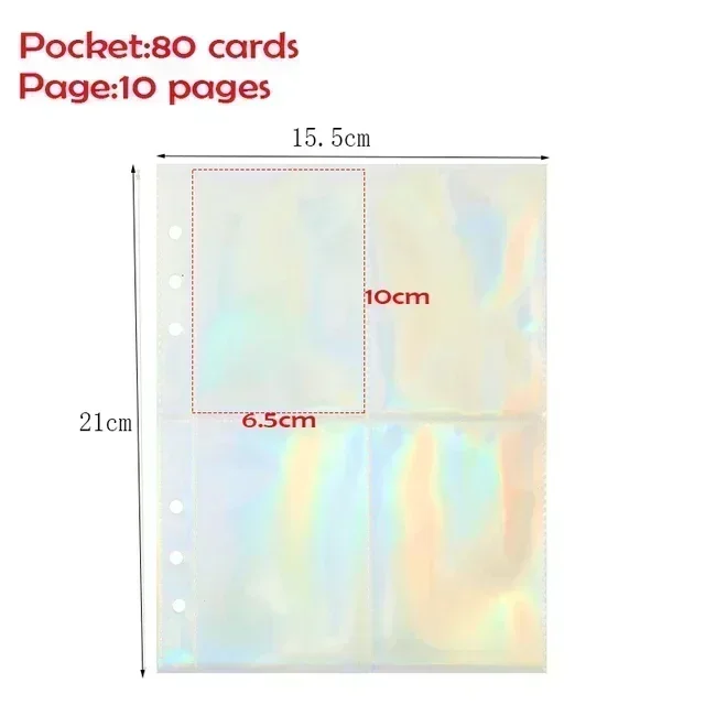 A5 Laser Star Zipper Binder Organizer