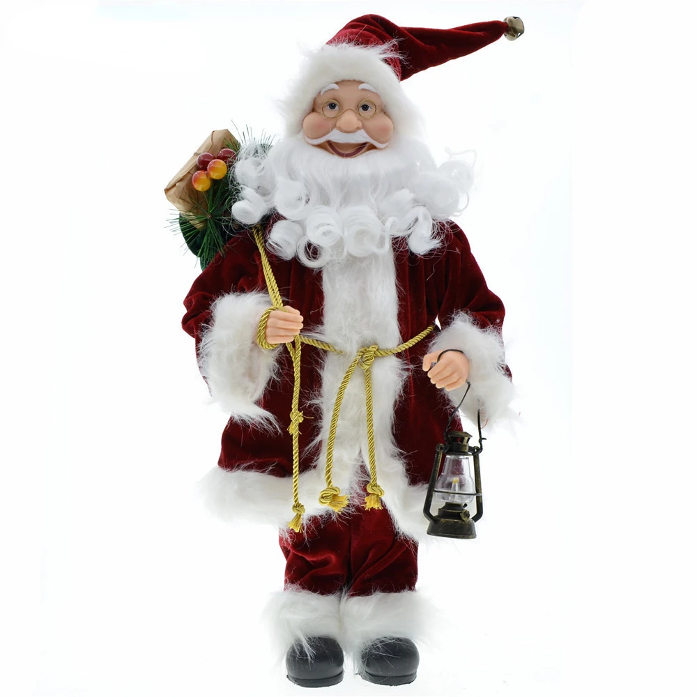 

2024 New Year Big Santa Claus Doll Children Xmas Gift Christmas Hat Decorations for Home Wedding Party Supplies Ornaments