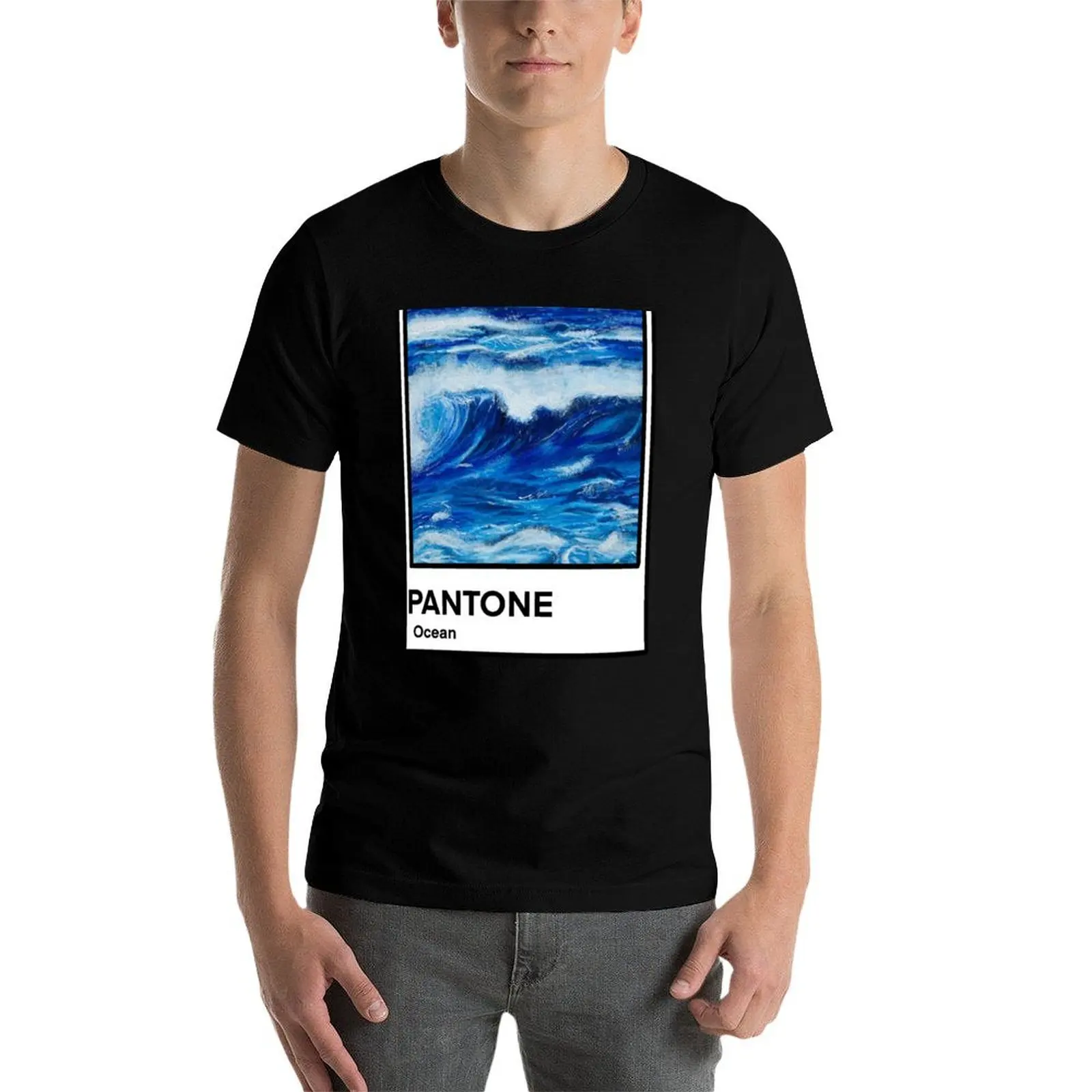 

Ocean pantone T-Shirt man t shirt designer man t shirts graphic funny t shirts cotton T-Shirt