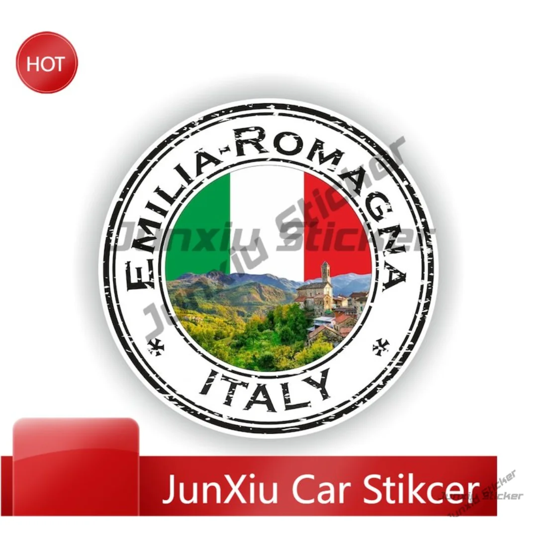 

Emilia Romagna Italy Italia Seal Sticker Round Premium Auto Accessories For Laptop Window Sun Protection Decoration Auto