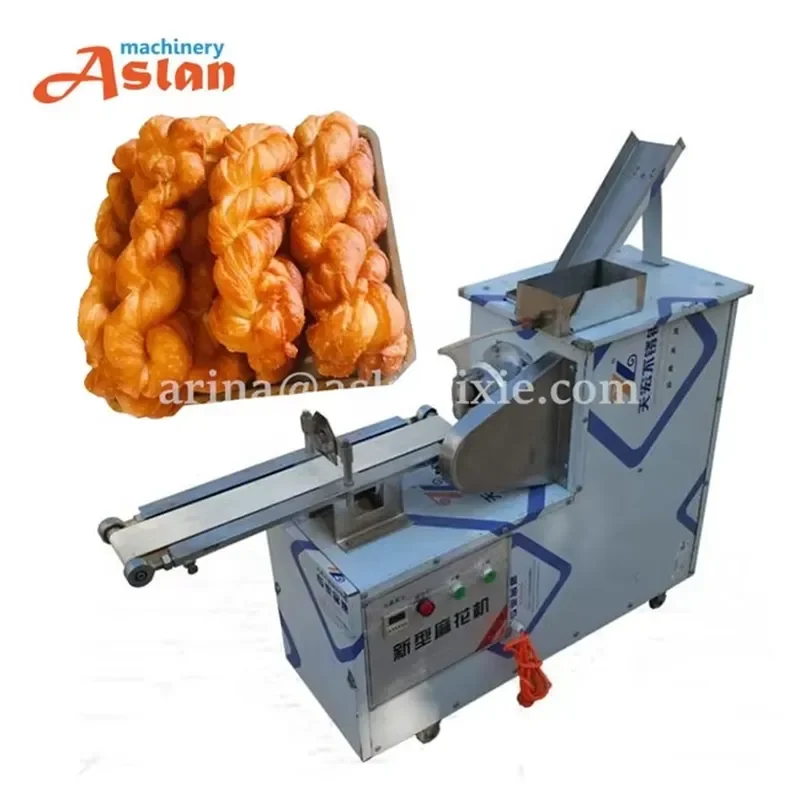 Three Strand Fried Dough Twist Forming Machine for Bread Twist Making at Factory Price