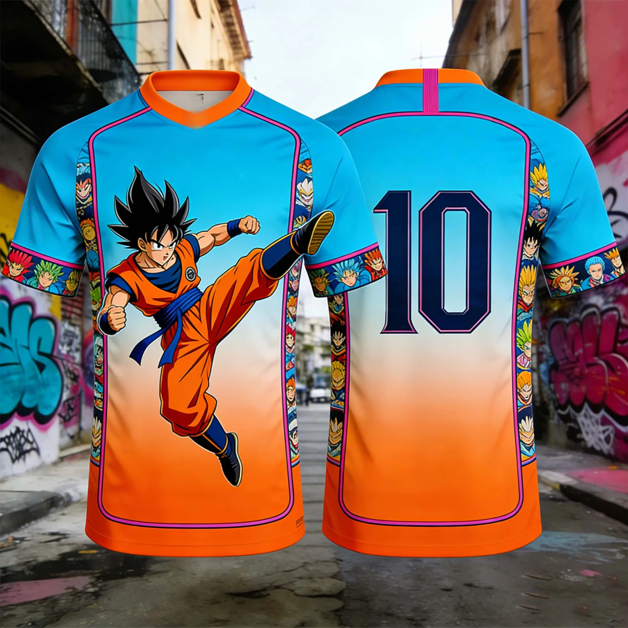

2026 Summer Dragon Ball Goku Vs Frieza 3D Print Oversized T-shirt Men Women Unisex Y2K Anime Tee Kids Adult Streetwear