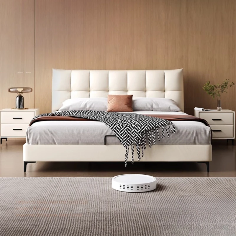 

Corium Double Bed Northern Europe Modern Girls Simple Wedding Bed Design Bedroom Testiera Letto Matrimoniale House Furniture