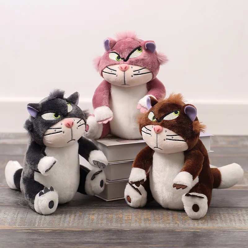 Disney Lucifer mainan boneka binatang lucu, hadiah ulang tahun anak perempuan, liontin kucing menenangkan 11cm ~ 20cm