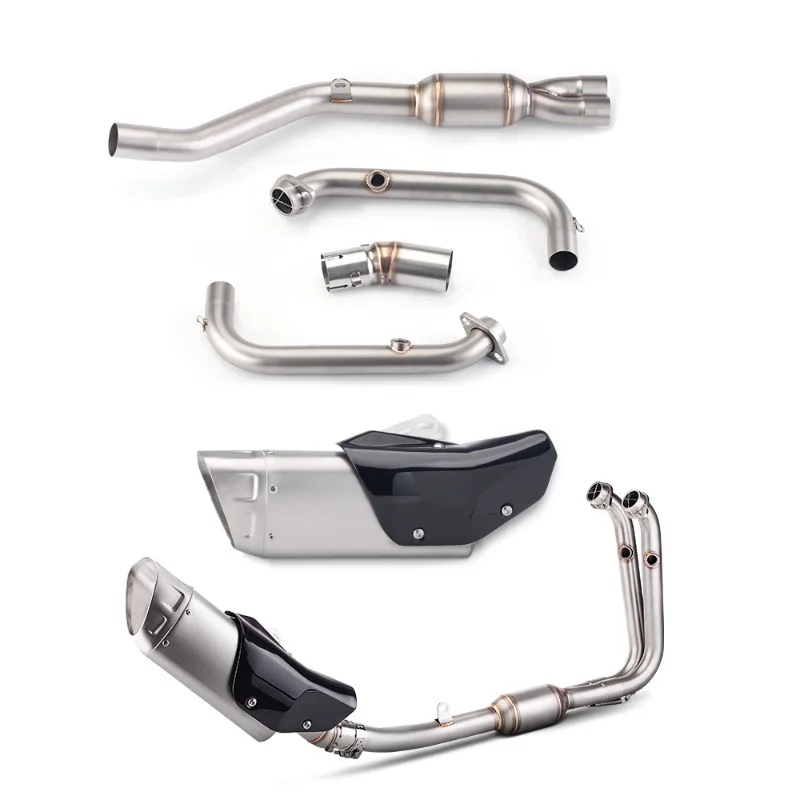 

Подходит для модифицированной выхлопной трубы Chunfeng 450SR, передней части из нержавеющей стали, средней части, хвостовой секции SC.