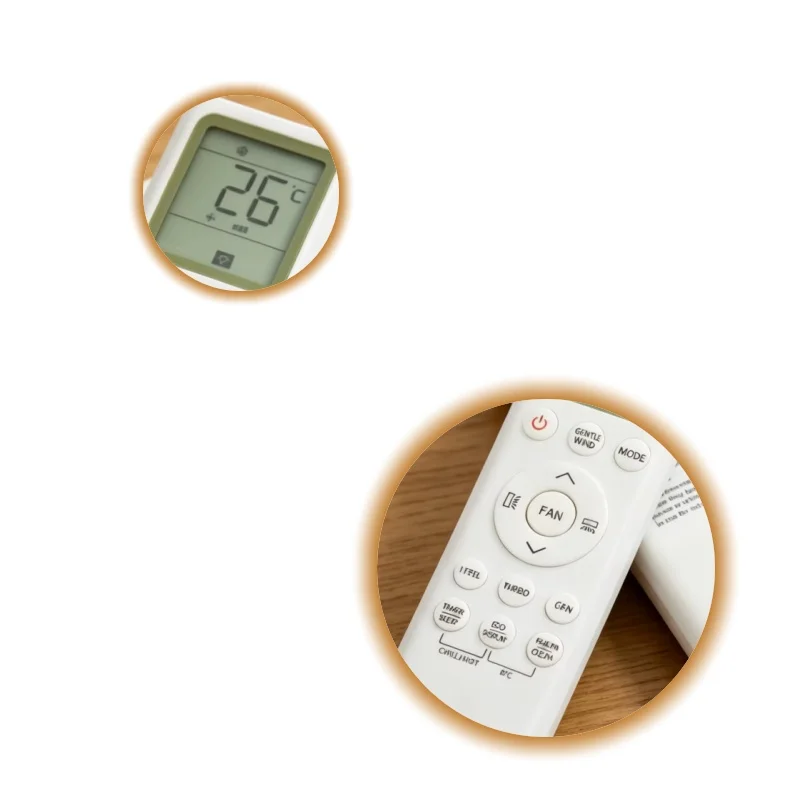 

002383 High Quality Air Conditioner Remote Control for Home A/C Cooling & Heating Easy to Use No Setup Required