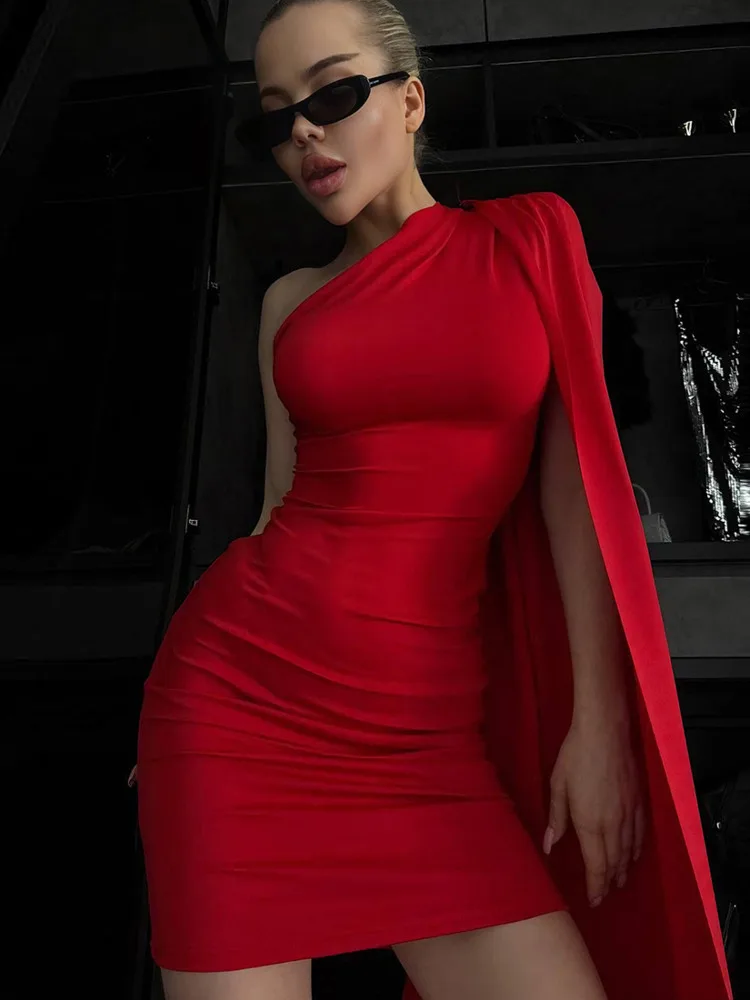 Blifanbo moda cinta ceñido al cuerpo Sexy Mini vestido cuello Diagonal cintura alta sólido ajustado sin mangas Club vestido de fiesta elegante Mujer