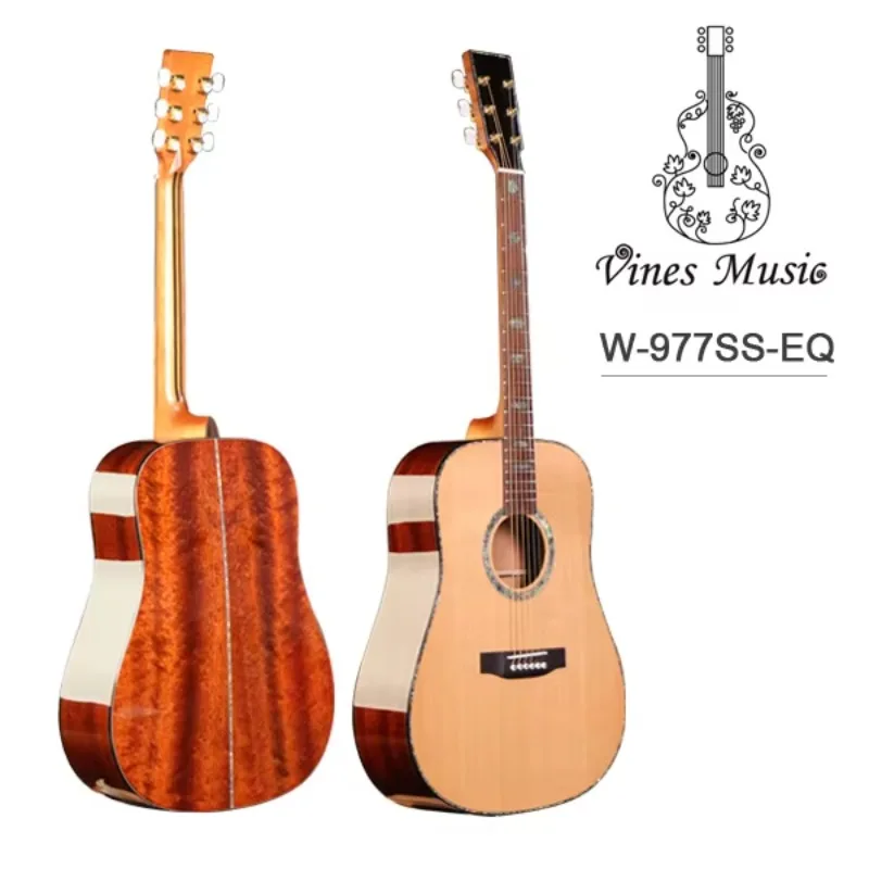 

Электроакустическая гитара с цельным звуковым отверстием и звукоснимателем