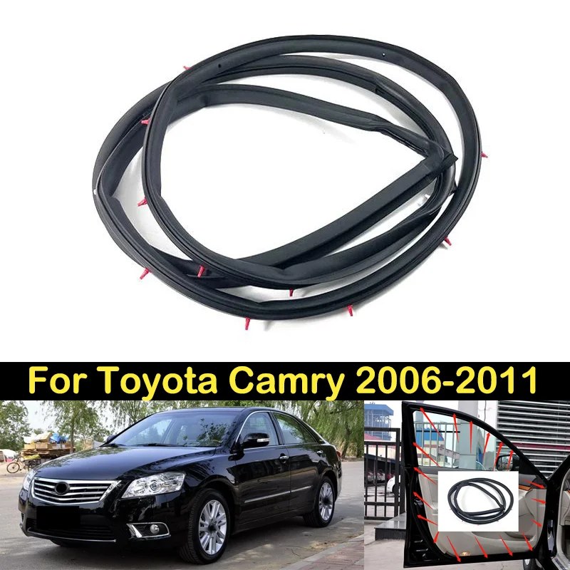 DECHO Car Door Sealing Strip For Toyota Camry 2006 2007 2008 2009 2010 2011 Door Buffer Seal Strip Waterproof Sealing Strip