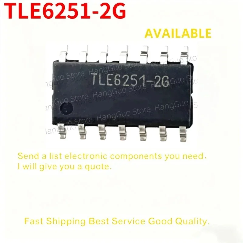 10PCS  TLE6251-2G TLE6251 SOP-14 IC High-speed CAN Transceive