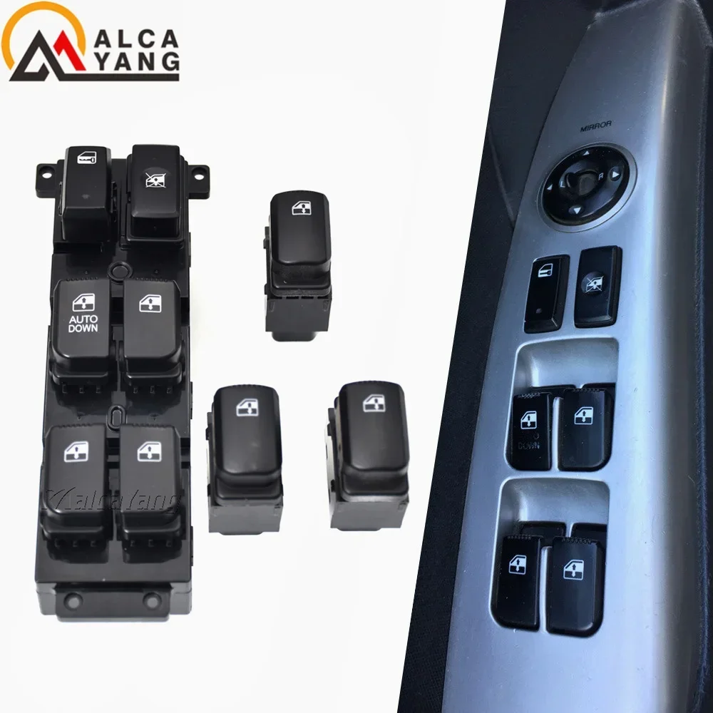 Accesorios para automóviles 93570-2B000S4 935702 B000S4 para Hyundai Santa Fe CM 2007-2011 interruptor de Control de ventana