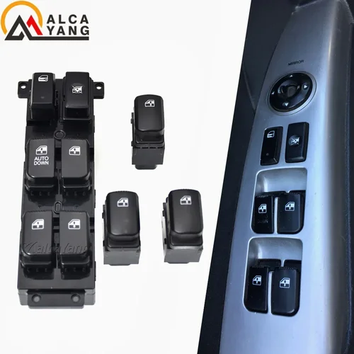 Imagen 2 del producto Accesorios para automóviles 93570-2B000S4 935702 B000S4 para Hyundai Santa Fe CM 2007-2011 interruptor de Control de ventana