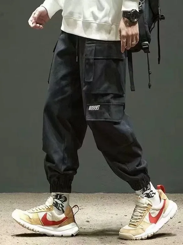 

Повседневные рабочие брюки в американском стиле, мужские весенне-осенние свободные брюки с карманами, износостойкие модные мужские брюки