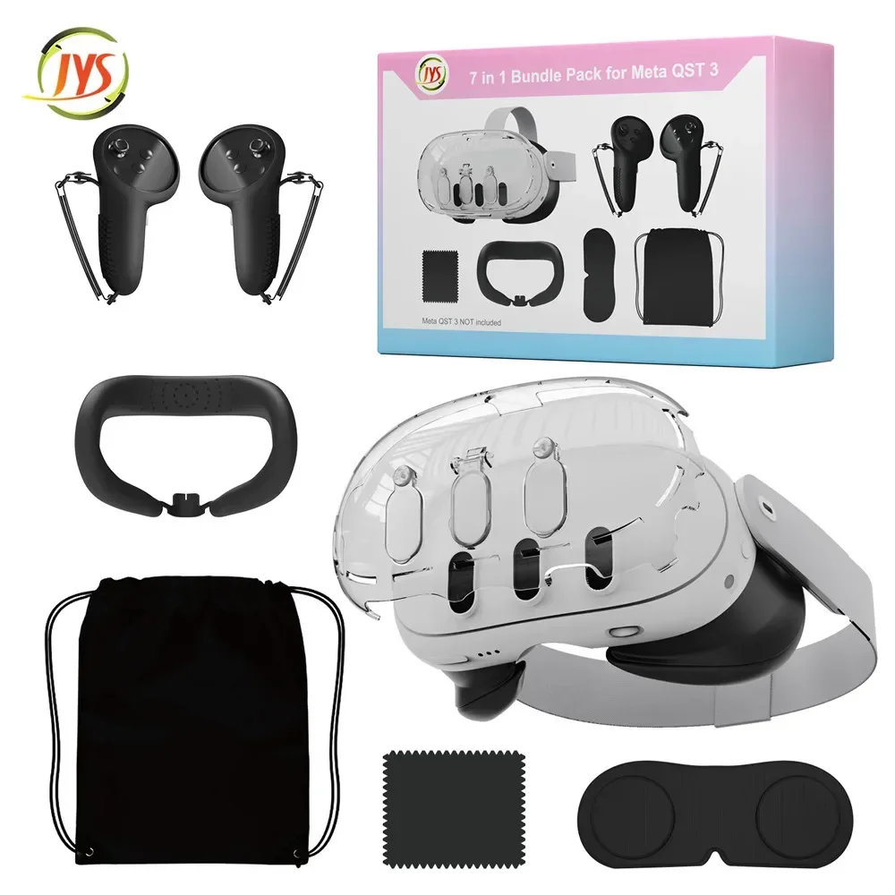 JYS-MQ011 for Meta quest3 VR Protection crystal visor Set Dust and Scratch Proof Lens Cover Soft and Comfortable Sweatproof