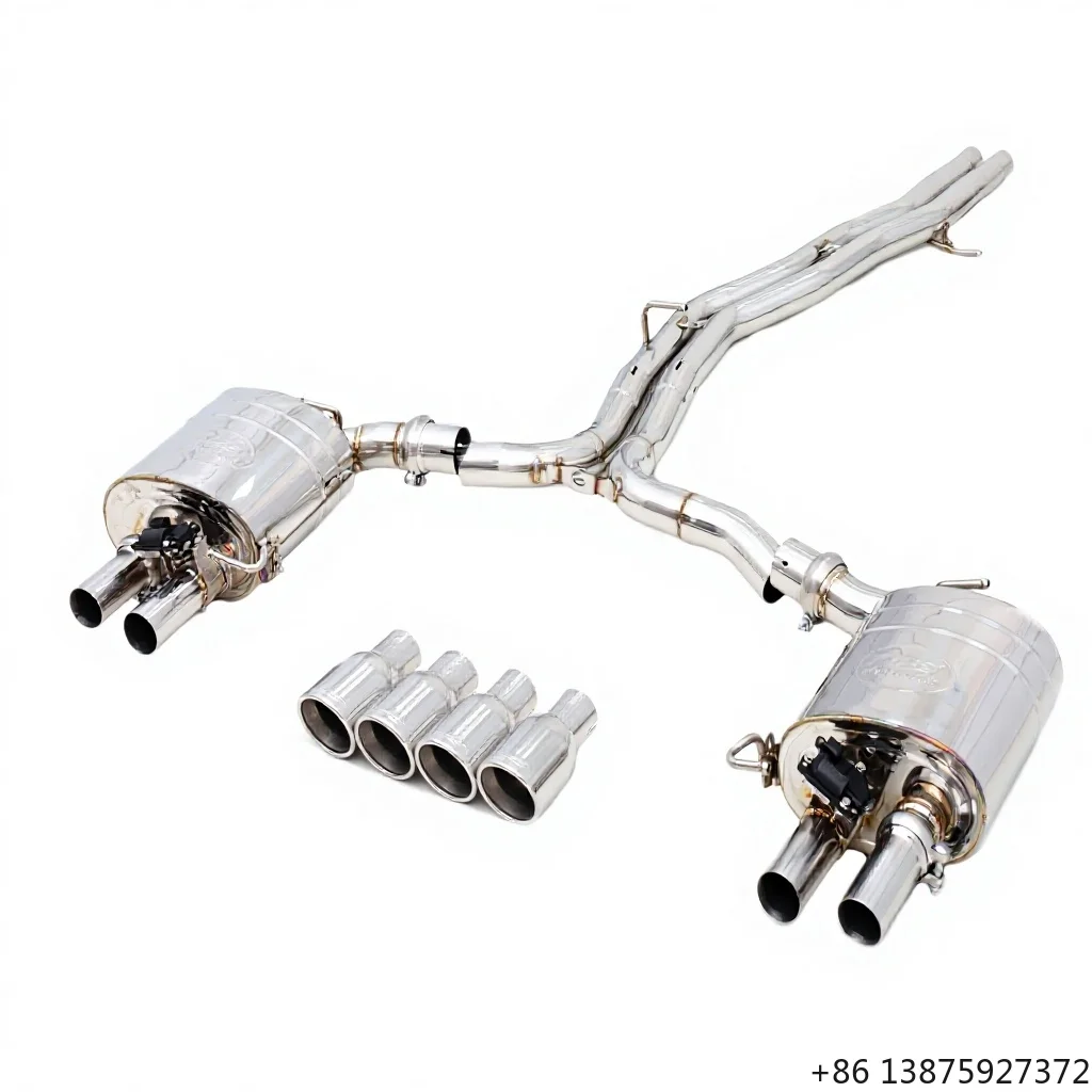 Catback Exhaust Pipes for S6/S7 C8 2.9T Stainless Steel Exhaust Pipe Muffler Escape System Supports Customization