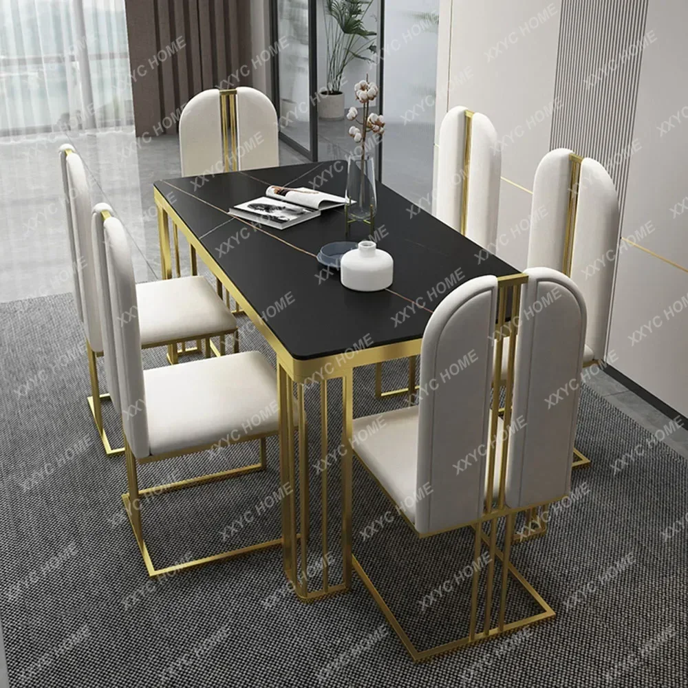 

Kitchen Luxury Dining Room Table And Chair Set Large Minimalist Italian Accent Dining Tables Marble Mobilador Kitchen Furniture