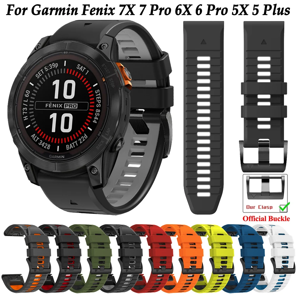 

Ремешок для смарт-часов Garmin Fenix 7 7X Pro Sapphire Solar 6 6X Pro 5X 5 Plus, быстросъемный браслет для наручных часов, 22 мм 26 мм