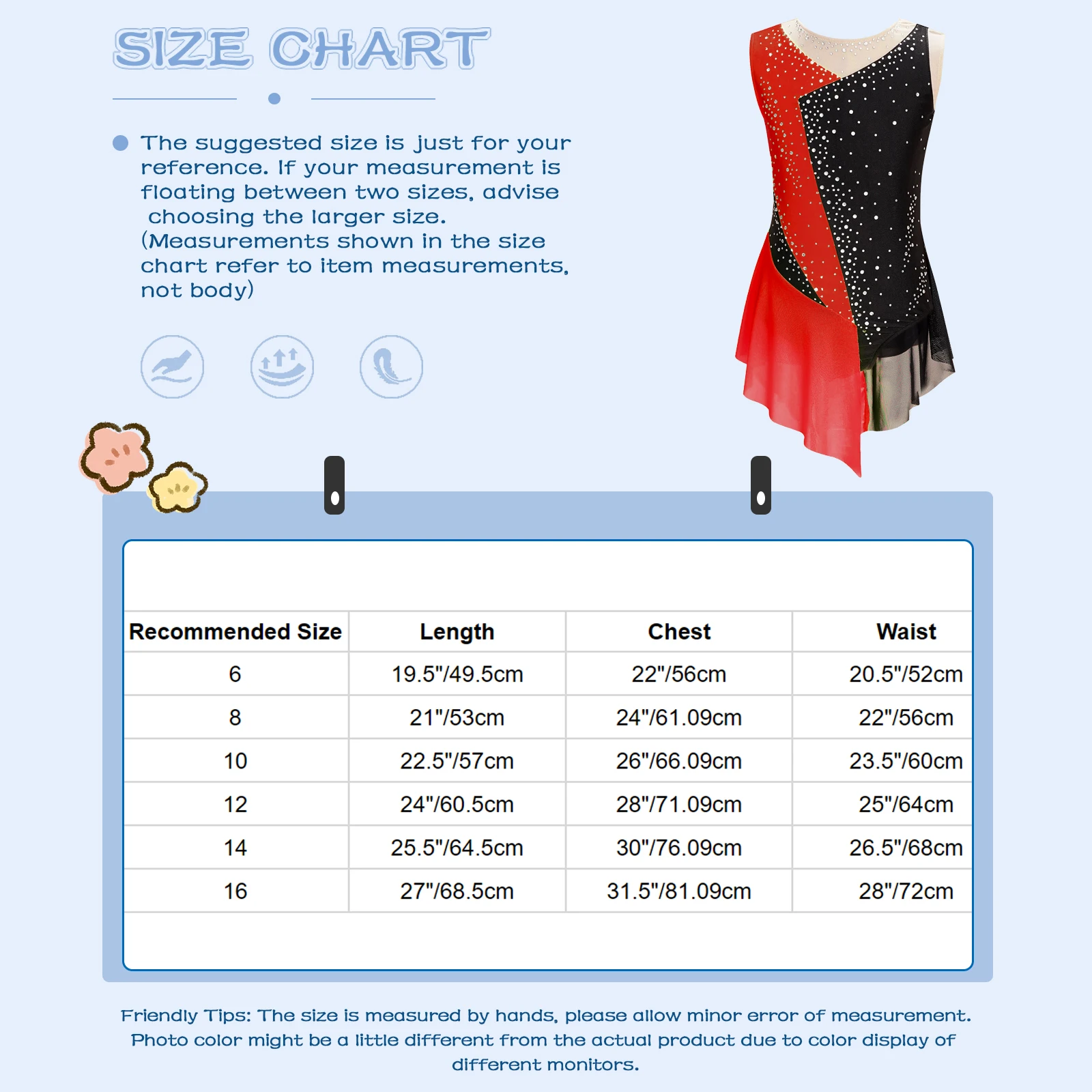 Kids Girls Sparkly Rhinestone Figure Skating Leotard Color Block Sheer Mesh Splice Bodysuit Rhythmic Gymnastic Performance Wear