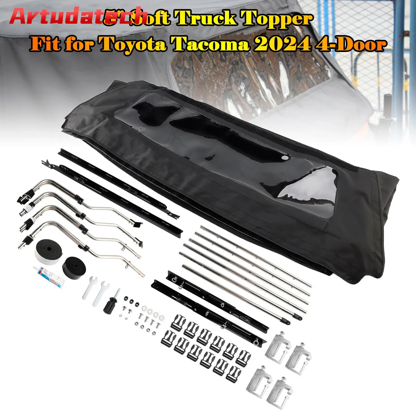 

Мягкий топпер для грузовика Artudatech 5 футов, подходит для Toyota Tacoma 2024, 4-дверные автомобильные аксессуары