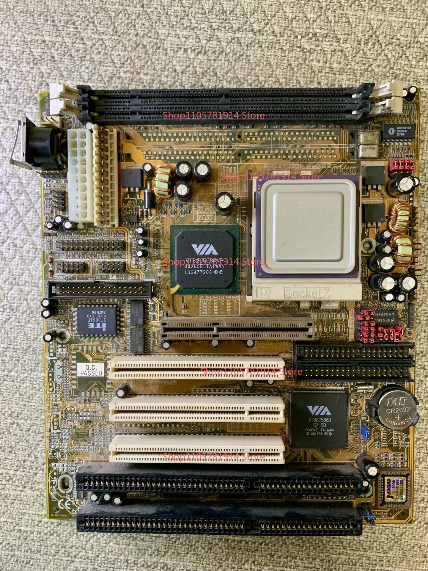 For MVP3 Antique Main Board 598MVP Main Board, Socket7 Main Board Without CPU