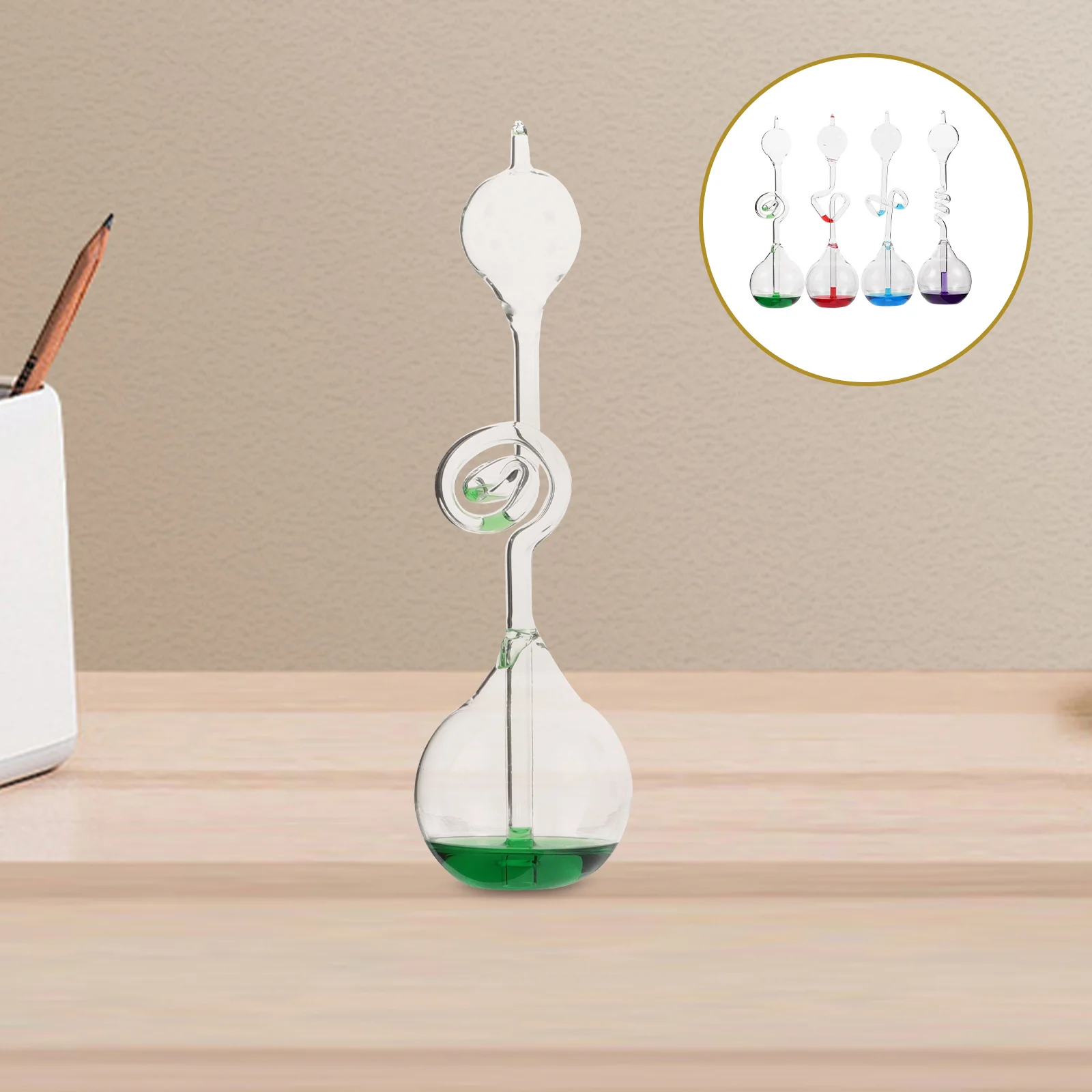 

4pcs Liquid Timer Glass Hourglass Decorative Bubbler Sensory Bottle For Kids Emotion Discovery Autism Desktop Fidget Water Timer