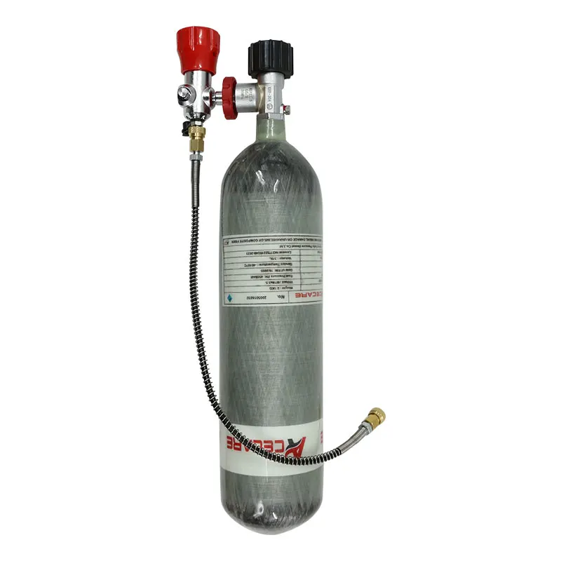 ACECARE 3L CE 4500psi 300Bar Carbon Fiber Cylinder Filling Station with Valve For Scuba Diving M18*1.5