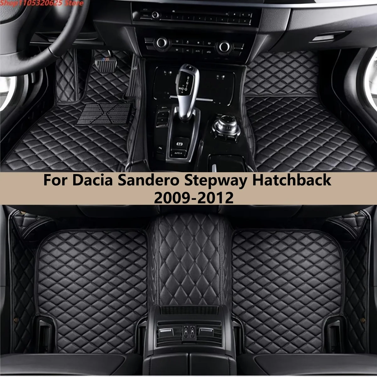 

Автомобильные коврики на заказ, подходящие для Dacia Sandero Stepway Hatchback 2009, 2010, 2011, 2012, кожаные автомобильные аксессуары, автомобильный ковер