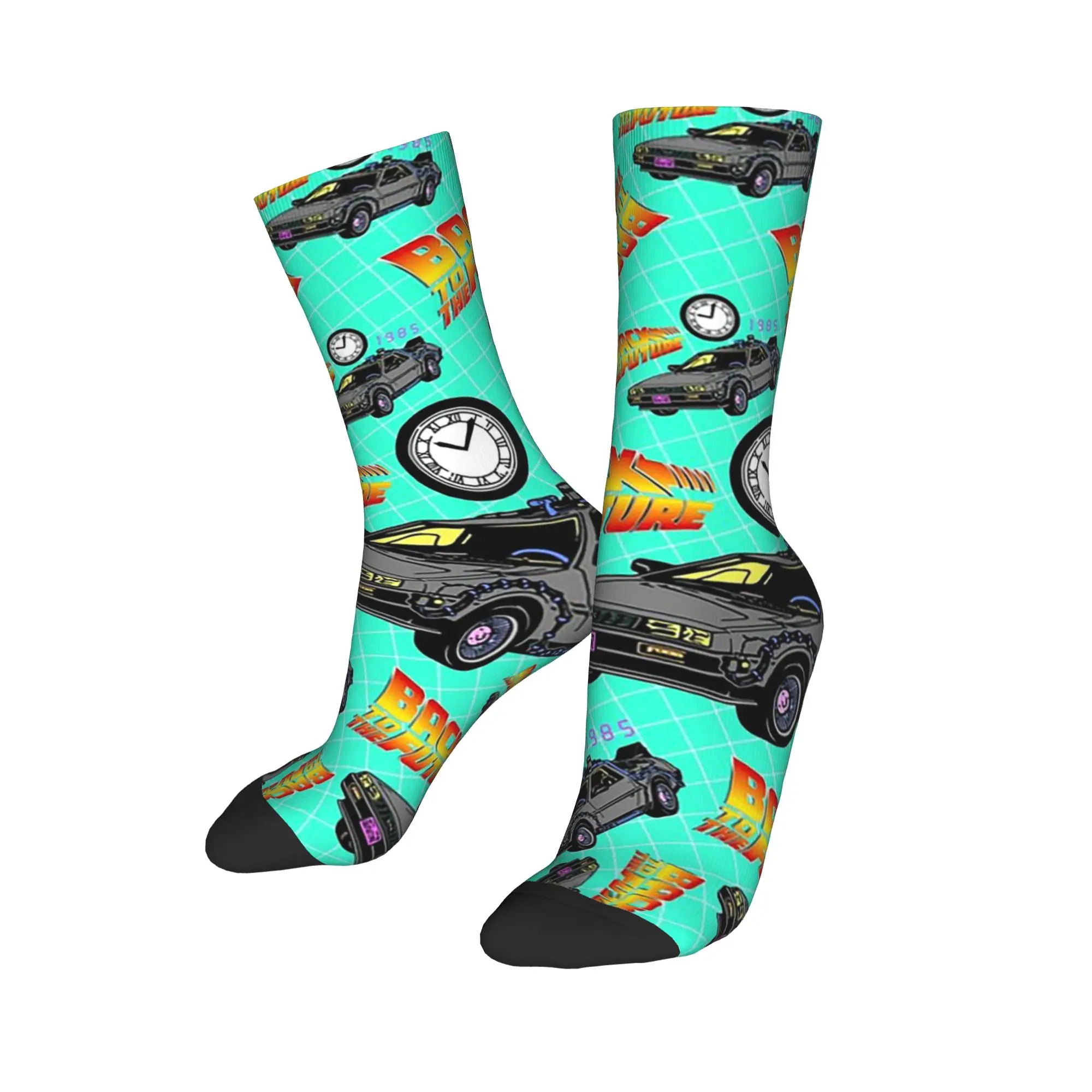 

Носки на все случаи жизни, носки с изображением персонажей фильма «Назад в будущее» 1985 года, длинные носки в стиле Харадзюку, хип-хоп, аксессуары для мужчин и женщин, подарки