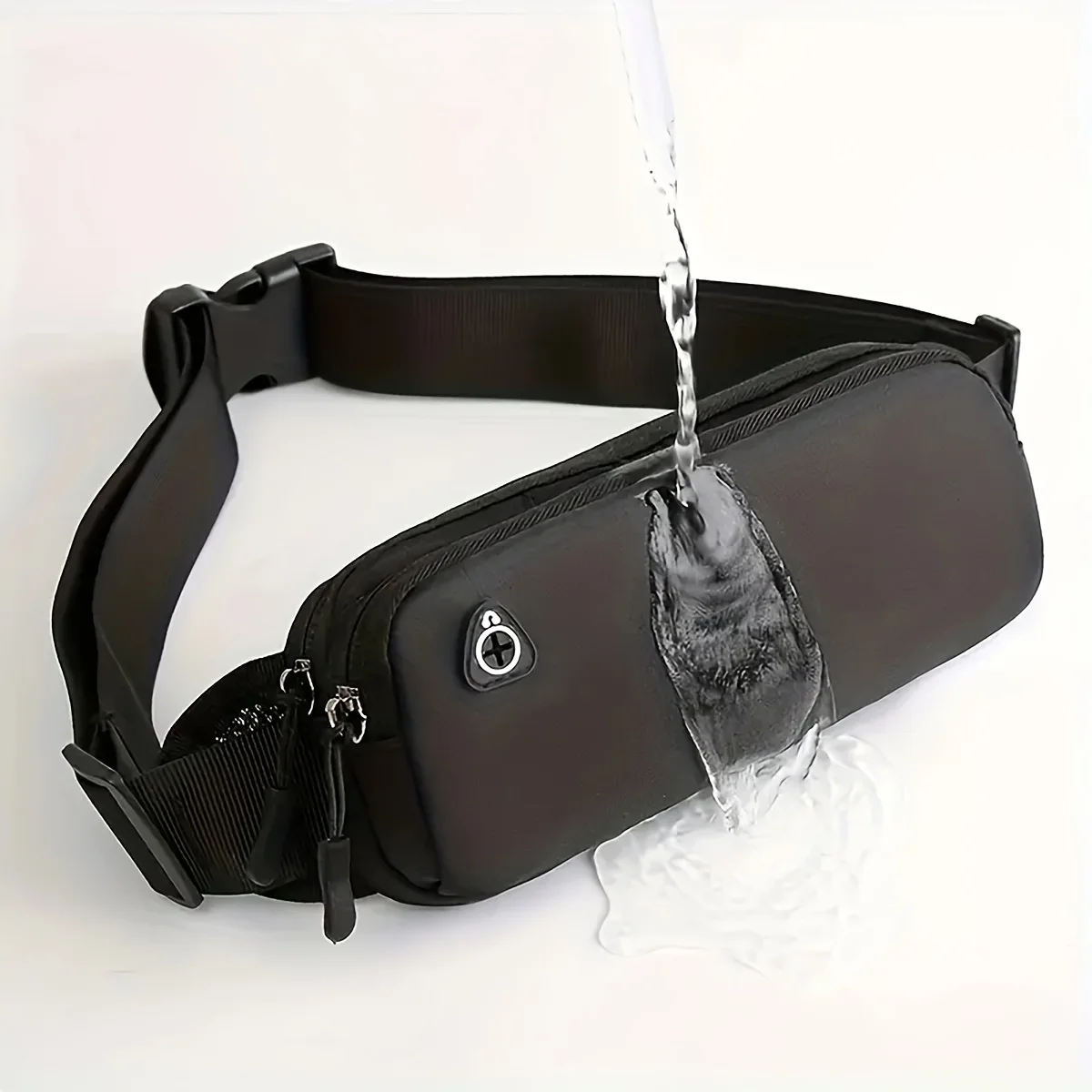 Ultra-thin Fashion Nylon Crossbody Bag Lightweight Commuter Fitness Running Sports Portable Waterproof Crossbody Bag A Package