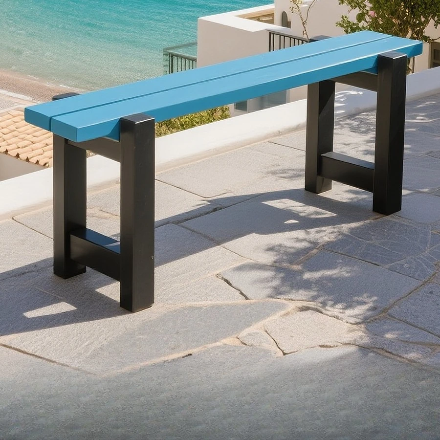 Outdoor park chair, patio bench, preservative wood, leisure bench, rest bench, waterproof and sun protection