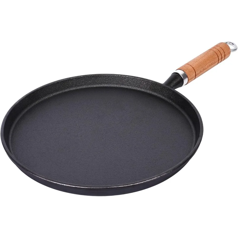 1Pcs Cast Iron Frying Pan Uncoated Non-stick Egg Pancake Pan Crepe Maker Steak Frying Pot Gas Induction Cooker Kitchen Cookware