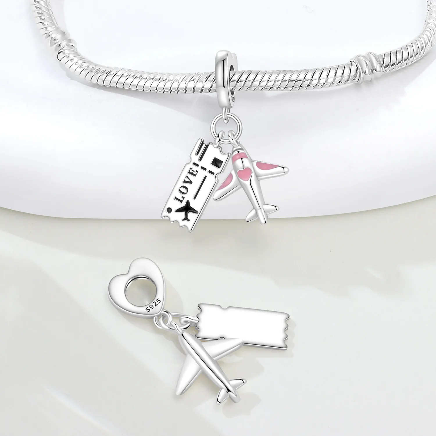 Original 925 Sterling Silber Western Cowboy Anhänger DIY Perlen für Damen Armband Halskette Schmuck Geburtstag Party Mode Geschenke – Detail 17