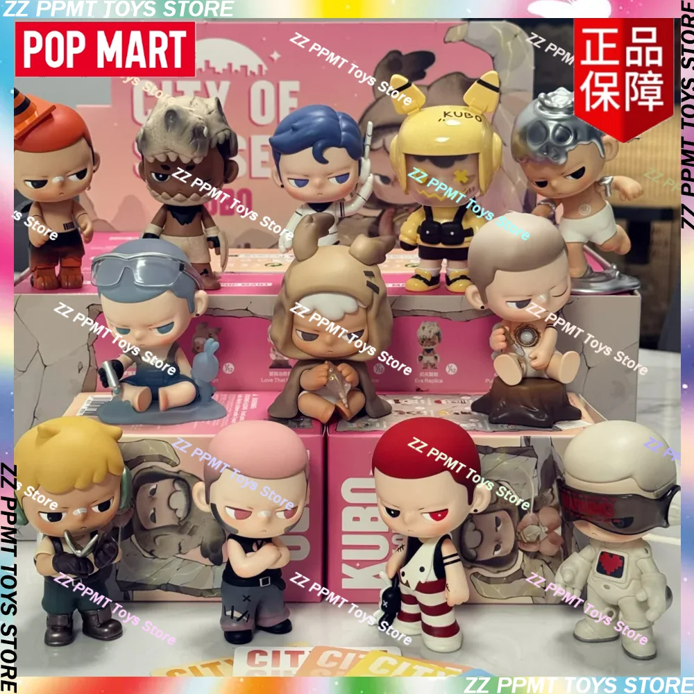 

POP MART KUBO City of Sunset Series, натуральная слепая коробка, загадочная коробка, украшения, фигурки, домашний декор, настольная модель, куклы, подарки, игрушки