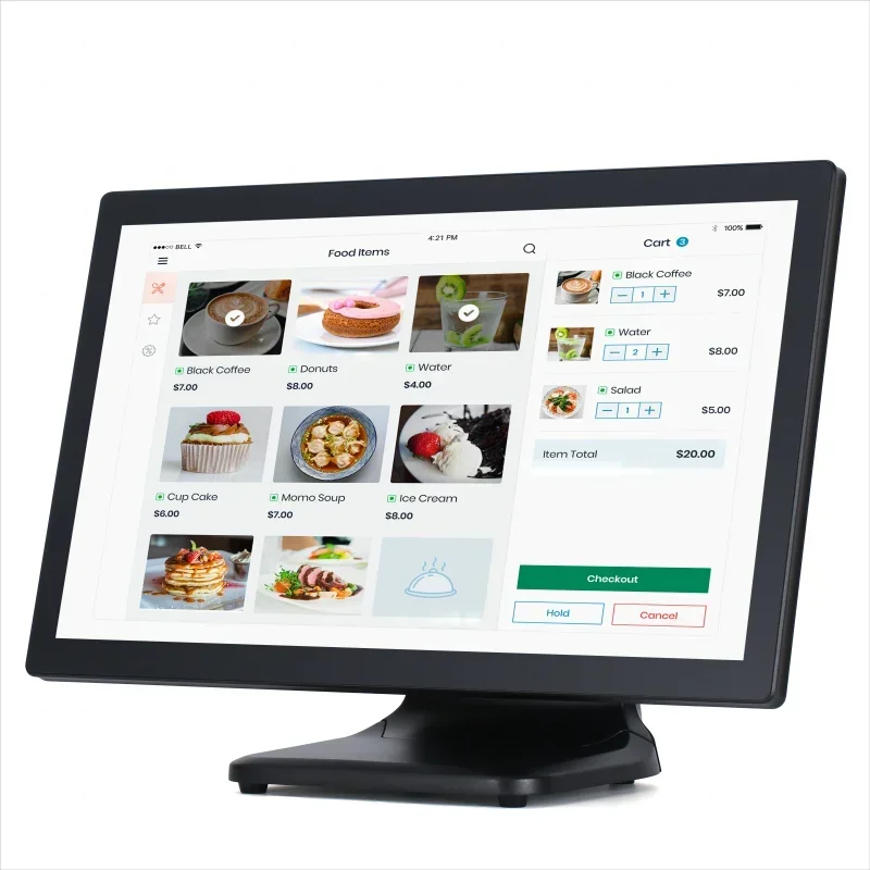 In stock Affordable 21.5inch Dual Touch Cash Register 10 Capacitive POS Terminal Small Businesses POS System
