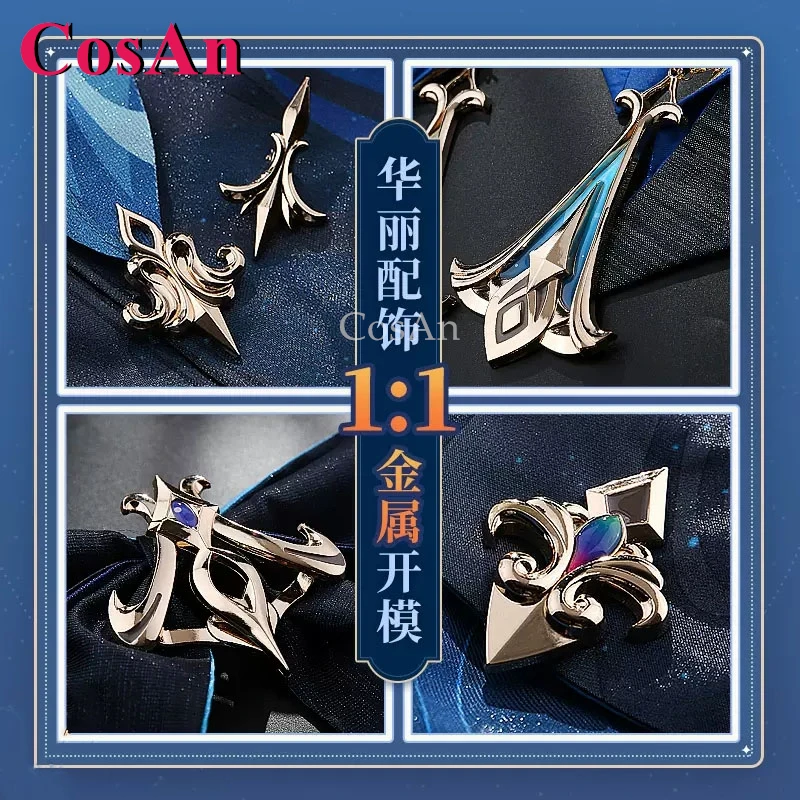 

Костюмы для косплея Neuvillette из игры Genshin Impact, модная боевая униформа, одежда для ролевых игр на Хэллоуин, новинка