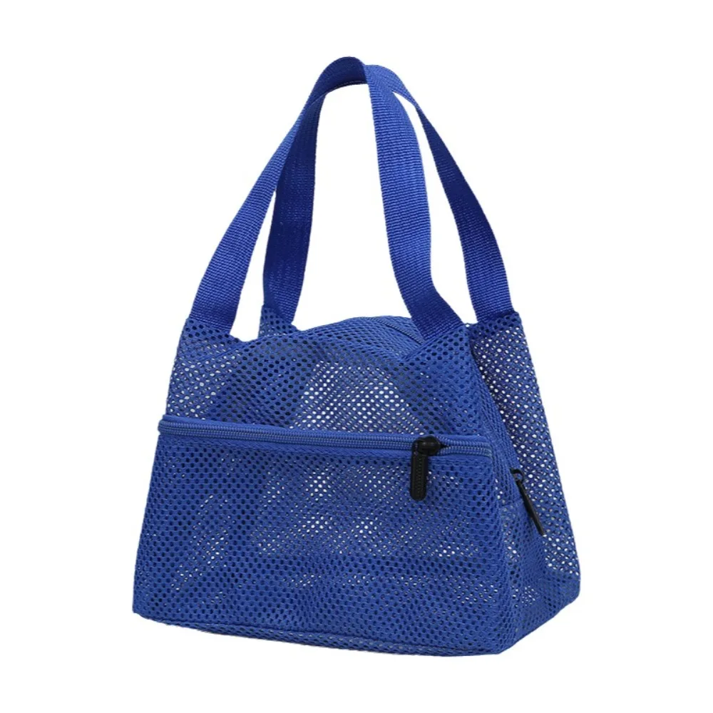 Portable Mesh Beach Bag Multifunctional Large Capacity Shower Cosmetic Bag Clear Storage Pouch Travel Wash Bag Swimming