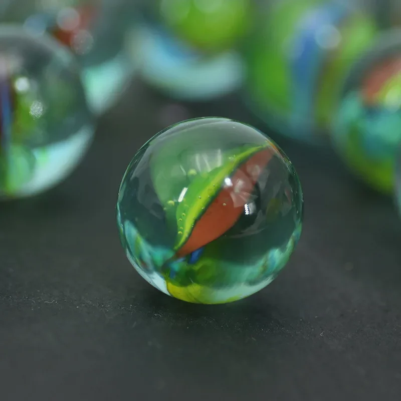 20 pçs mármores de vidro crianças bola de vidro 16mm mármores colorido jogo estresse pinball máquina creme contas vaso tanque de peixes decoração brinquedos