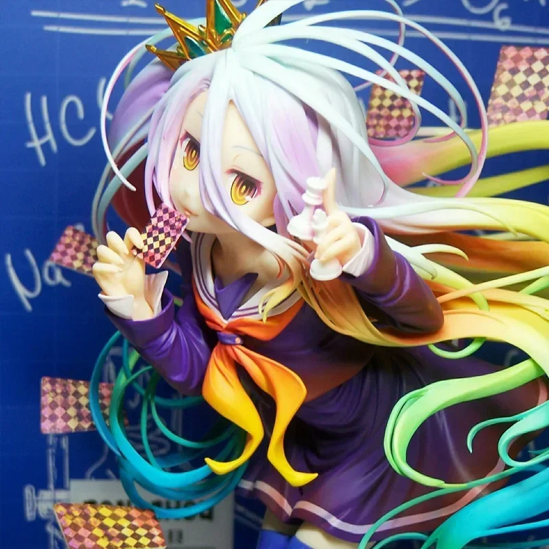 

Anime No Game No Life Zero Shiro Stephanie Dola Poker Action Figure Desktop Model Ornaments Home Decoration Birthday Gift Toy